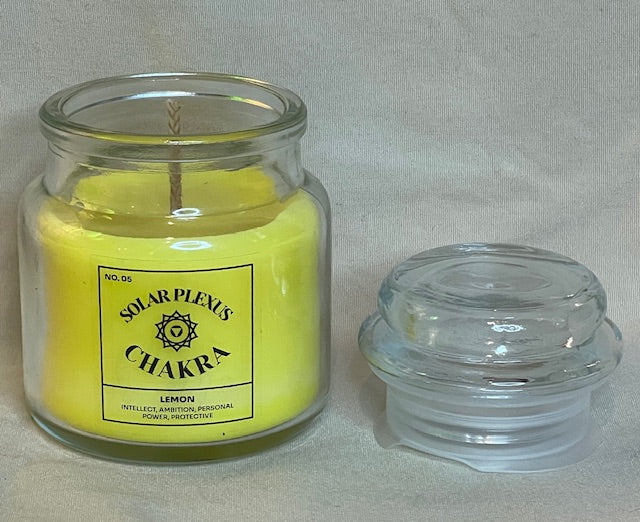 Solar Plexus Chakra Soy Wax Lemon Scented Candle