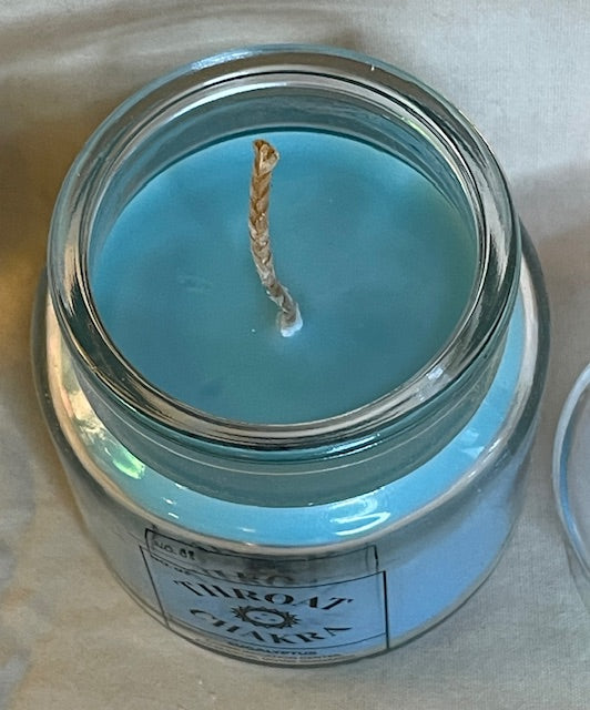 Throat Chakra Soy Wax Eucalyptus Scented Candle