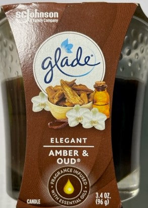 Glade Elegant Amber & Oud Candle