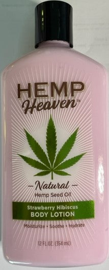 Hemp Heaven Natural Body Lotion Strawberry Hibiscus