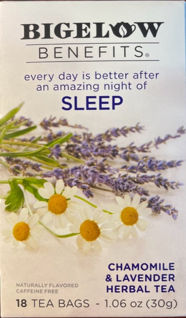 Herbal Tea Bigelow Benefits Sleep with Chamomile & Lavender