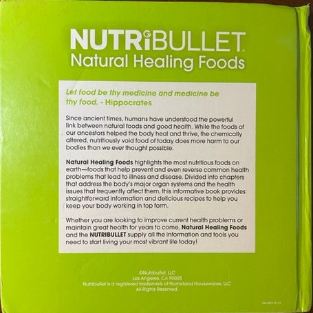 Alimentos curativos naturales NUTRiBULLET: ¡REPORTE su salud en solo unos segundos al día!