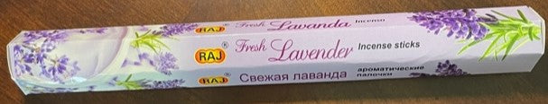 Varitas de incienso Raj Lavanda Fresca