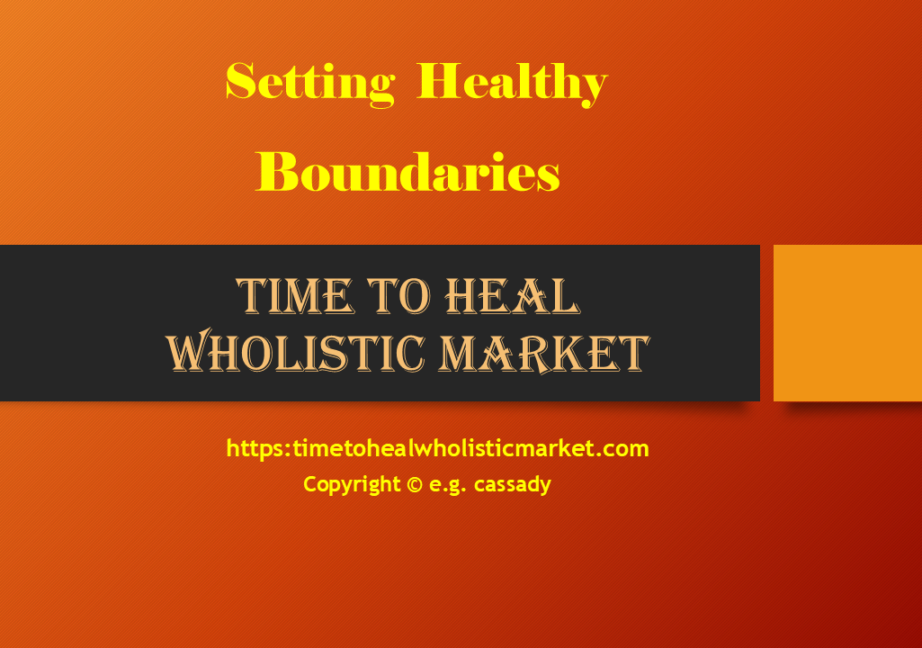 Setting Healthy Boundaries PDF