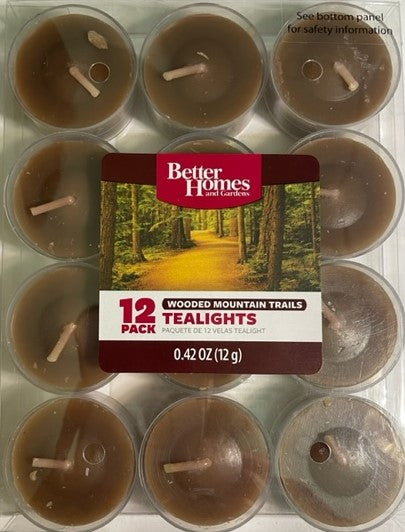 Tealight Candles Wooded Mountain Trails