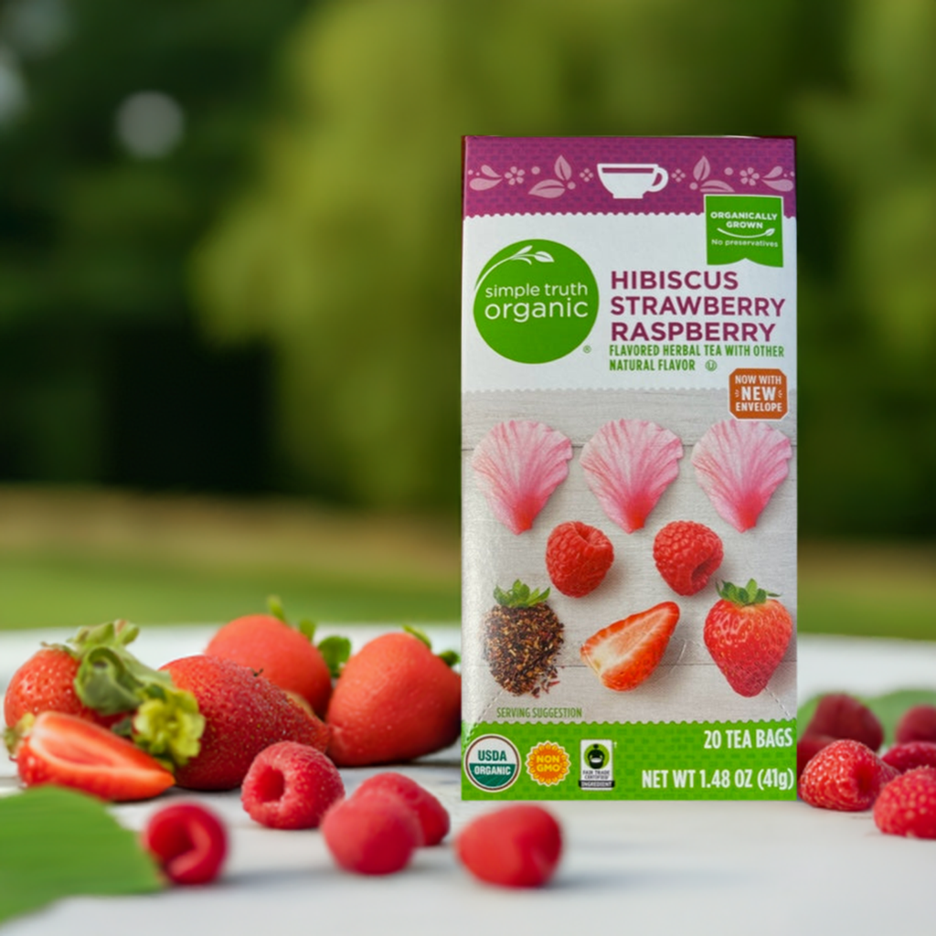 Herbal Tea Simple Truth Organics Hibiscus Strawberry Raspberry Simple Truth Organic