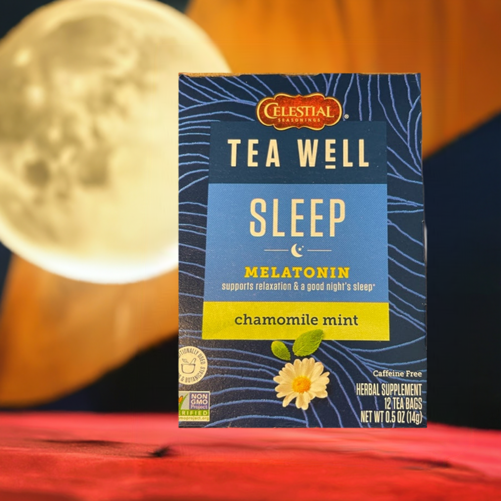Herbal Tea Celestial Sleep Well with Melatonin, Chamomile & Mint