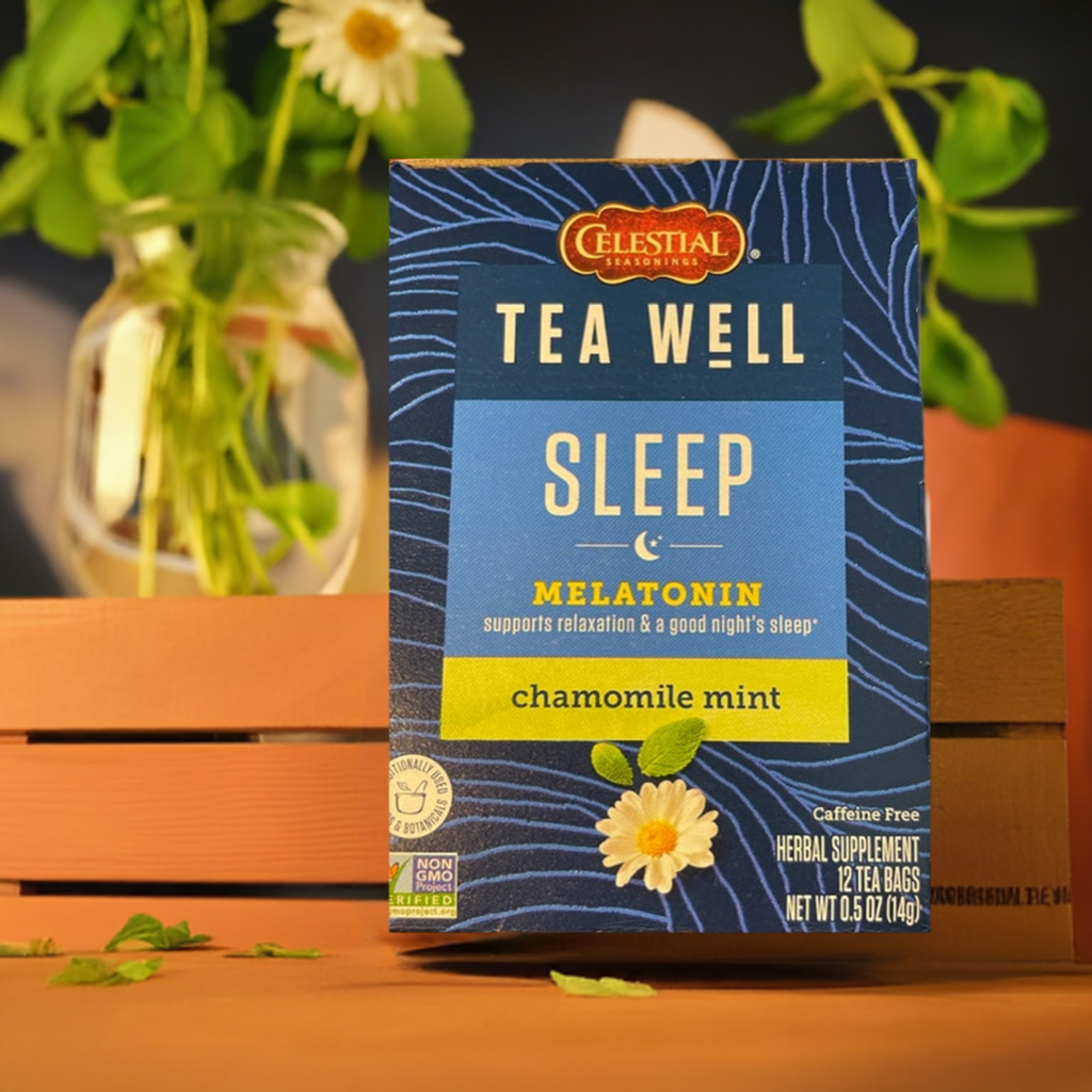 Herbal Tea Celestial Sleep Well with Melatonin, Chamomile & Mint
