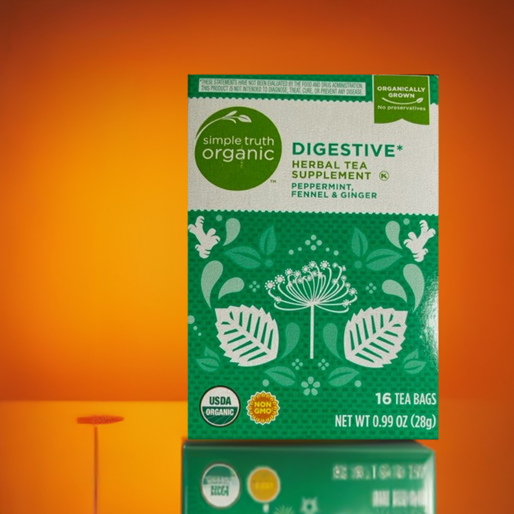 Herbal Tea Simple Truth Organic Digestive Supplement Peppermint, Fennel & Ginger