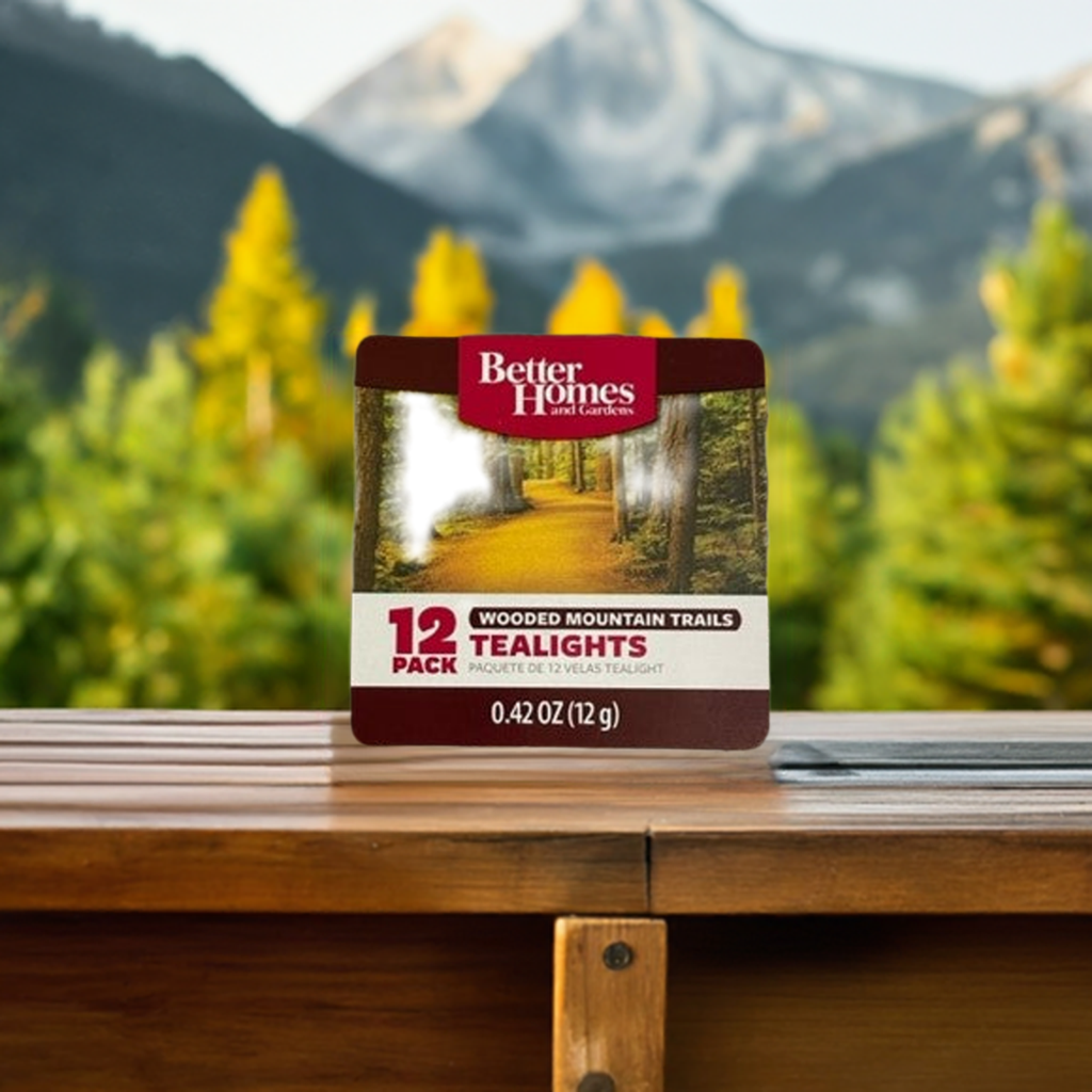 Tealight Candles Wooded Mountain Trails