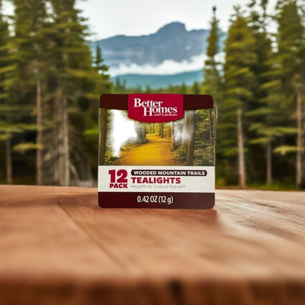 Tealight Candles Wooded Mountain Trails
