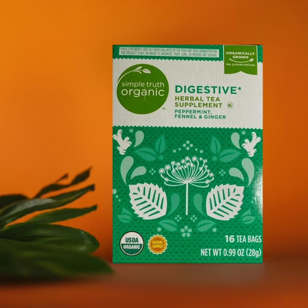 Herbal Tea Simple Truth Organic Digestive Supplement Peppermint, Fennel & Ginger