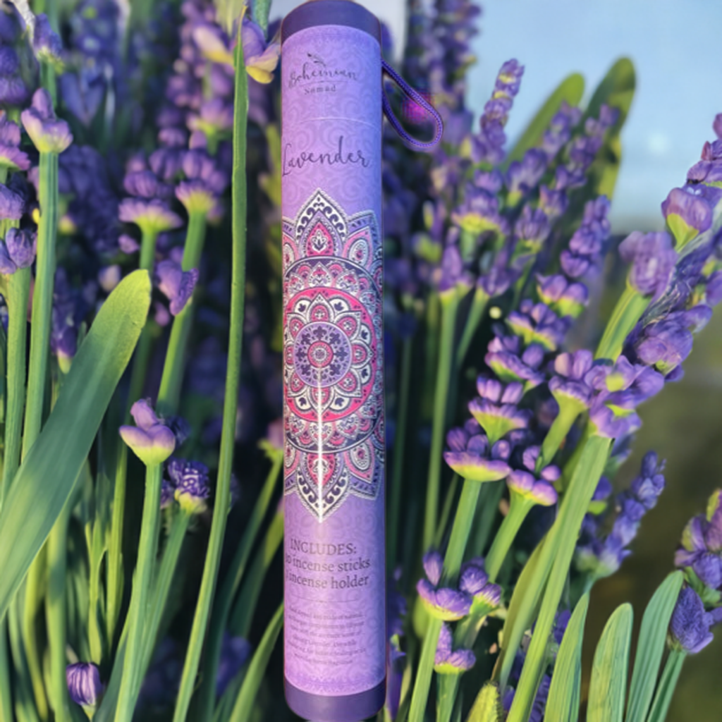 Incienso y soporte Bohemian Nomad con aroma a lavanda