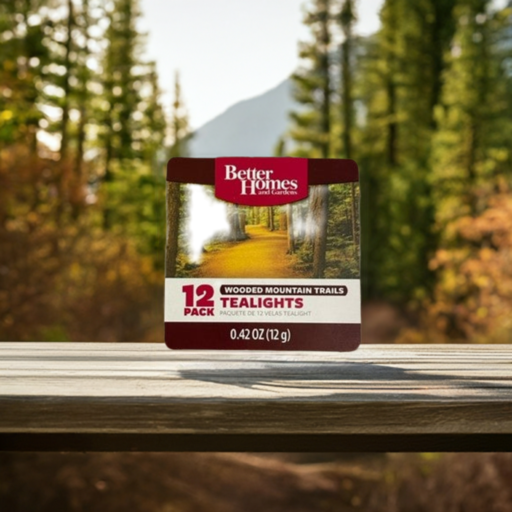 Tealight Candles Wooded Mountain Trails