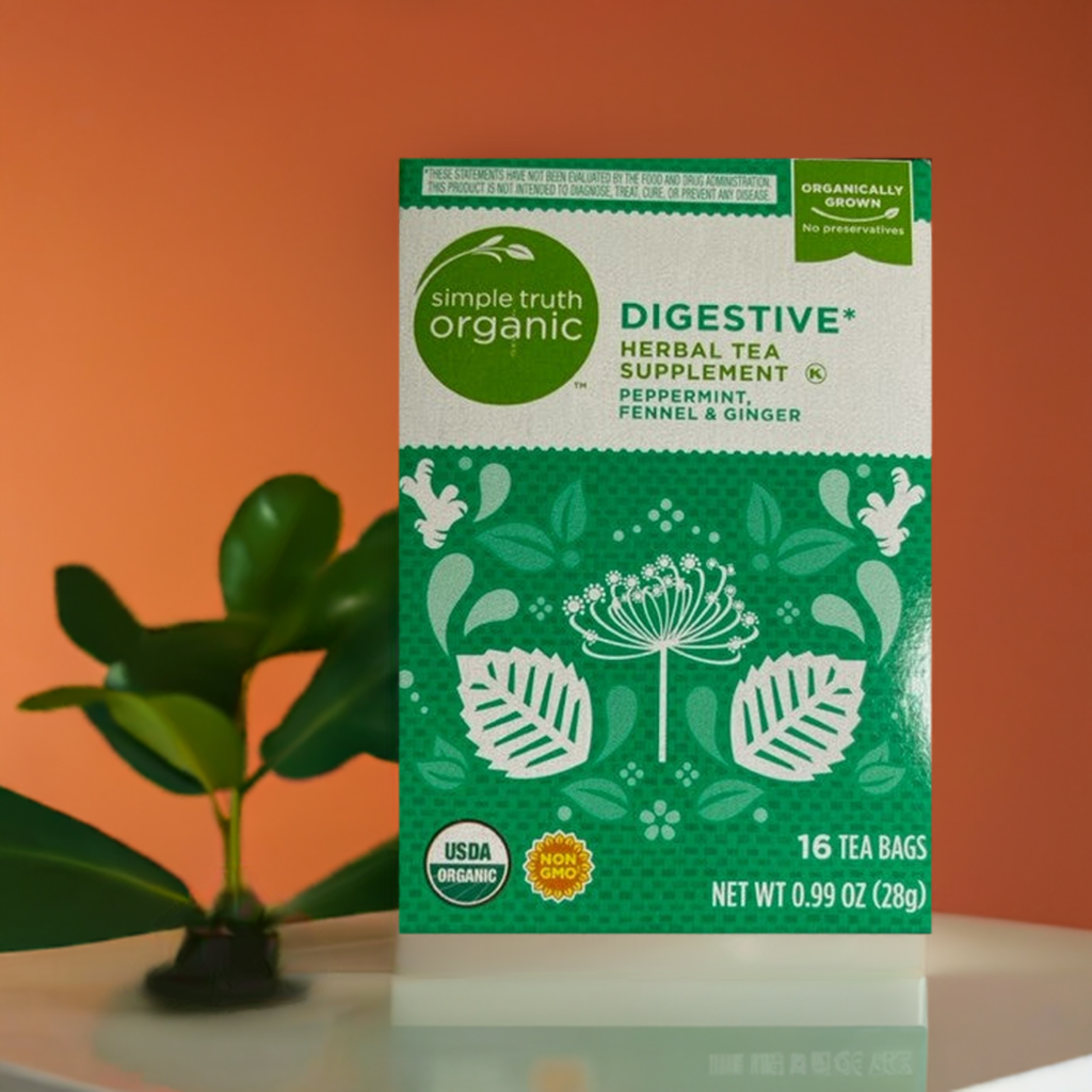 Herbal Tea Simple Truth Organic Digestive Supplement Peppermint, Fennel & Ginger