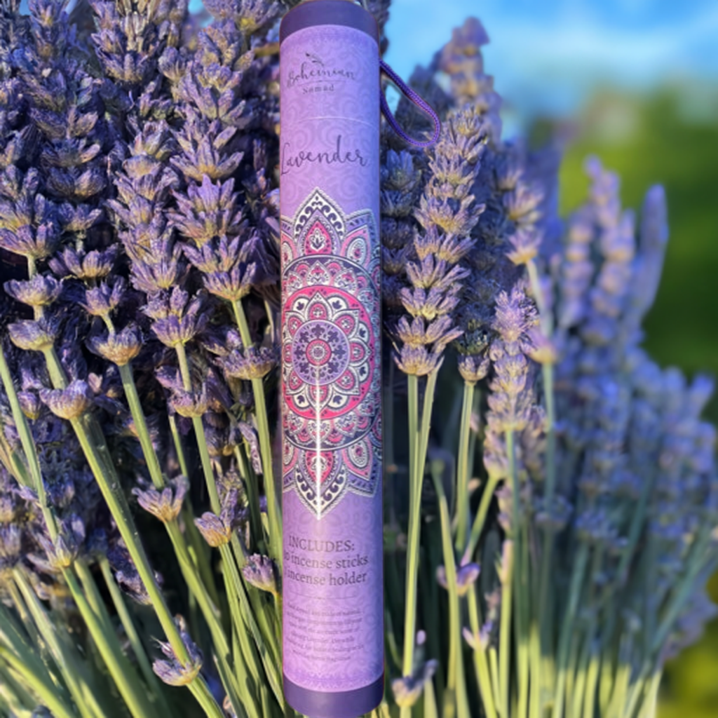 Incienso y soporte Bohemian Nomad con aroma a lavanda