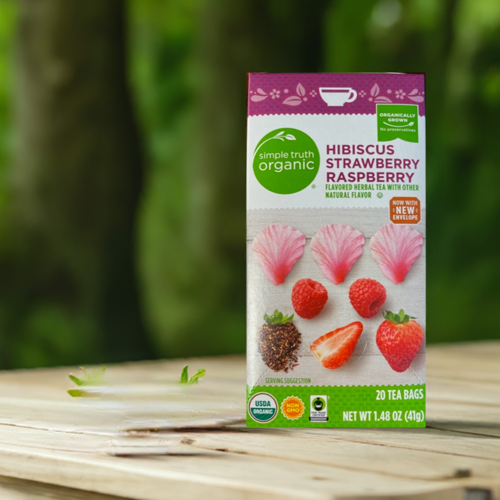 Herbal Tea Simple Truth Organics Hibiscus Strawberry Raspberry Simple Truth Organic
