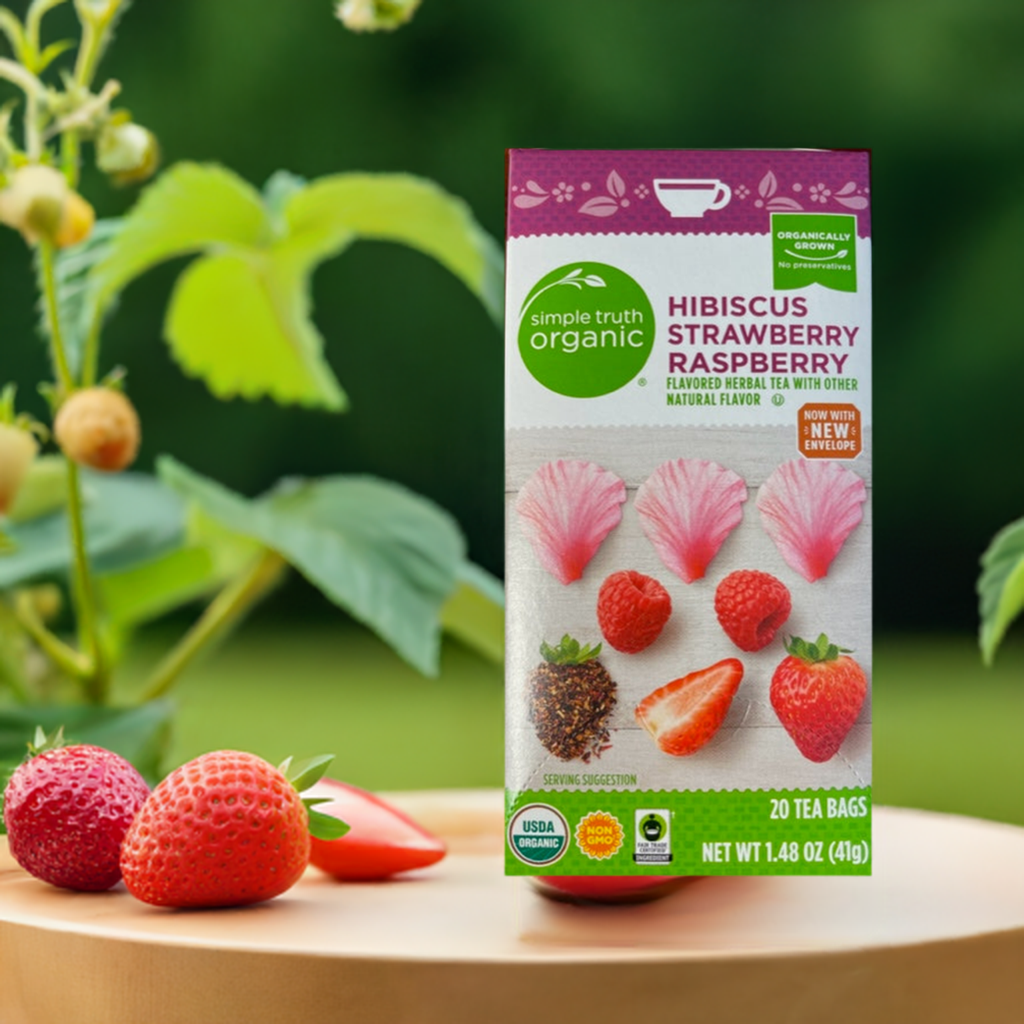 Herbal Tea Simple Truth Organics Hibiscus Strawberry Raspberry Simple Truth Organic