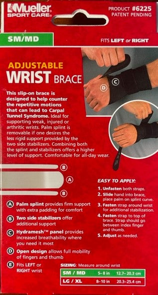 Wrist Brace Adjustable Mueller Sport Care
