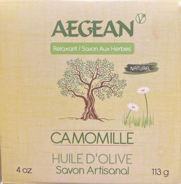 Aegean Handmade Camomile Olive Oil Natural Bath Soap