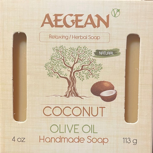 Aegean Handmade Coconut Olive Oil Natural Bath Soap