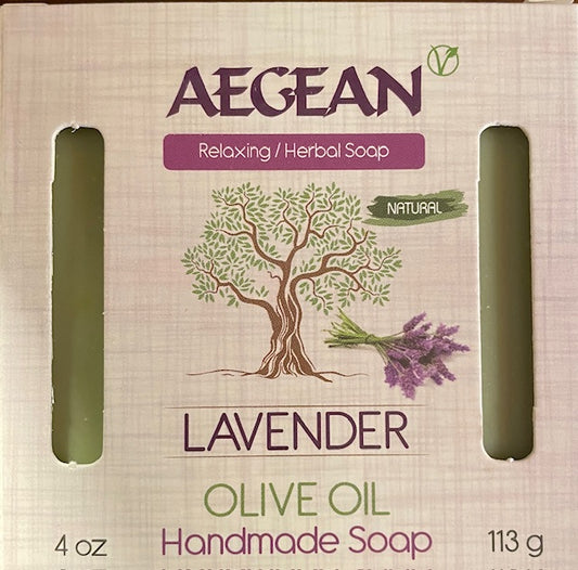 Aegean Handmade Lavender Olive Oil Bath Soap