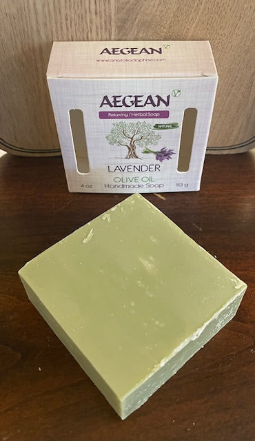 Aegean Handmade Lavender Olive Oil Bath Soap