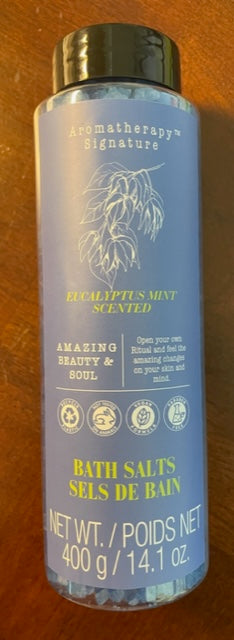 Aromatherapy Signature Eucalyptus Mint Scented Bath Salts