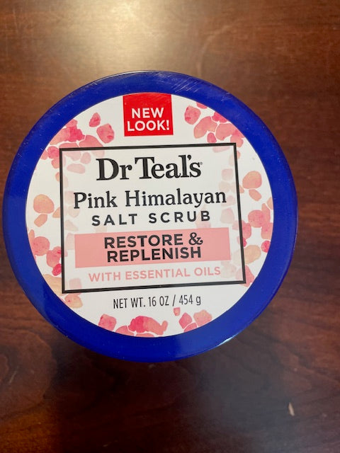 Dr Teals Pink Himalayan Salt Scrub Restore & Replenish with Essential Oils