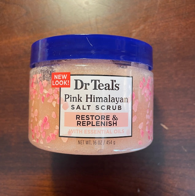 Dr Teals Pink Himalayan Salt Scrub Restore & Replenish with Essential Oils