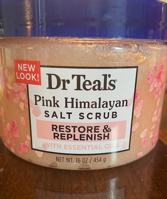 Dr Teals Pink Himalayan Salt Scrub Restore & Replenish with Essential Oils