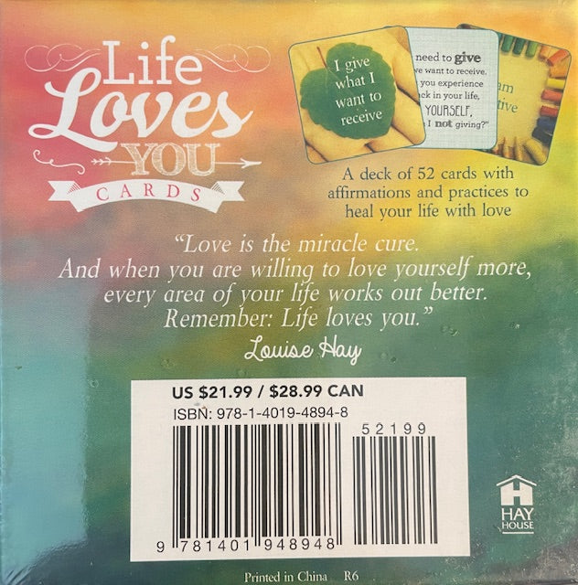 Life Loves You Positive Affirmation Cards - 52 Card Deck