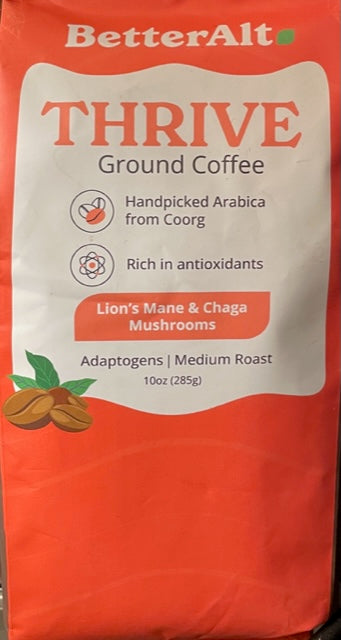 Mushroom Arabica Coffee BetterALT Thrive Medium Roast