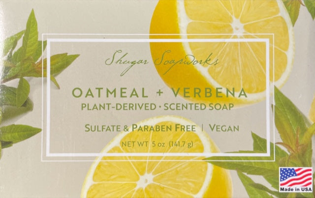Shugar Soapworks Oatmeal + Verbena Plant-Derived Scented Soap