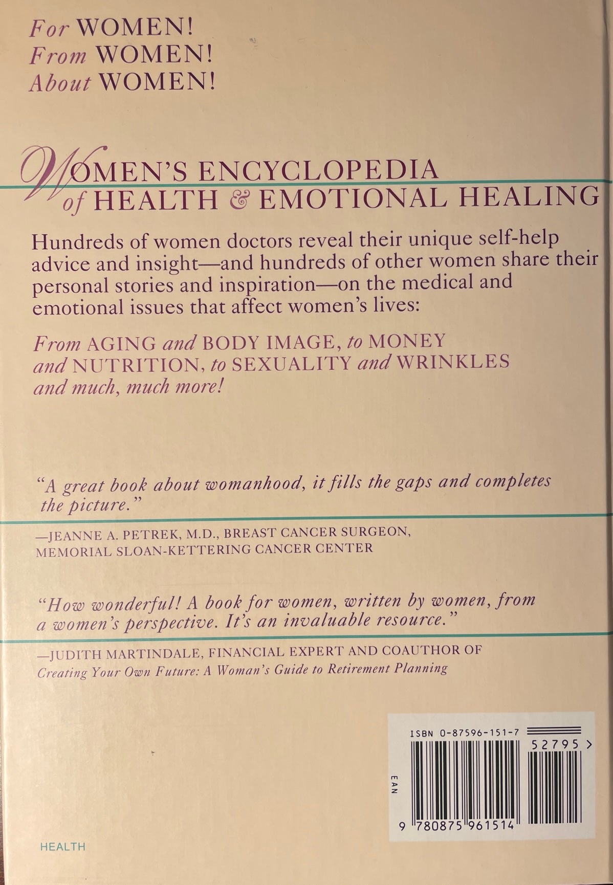 Women's Encyclopedia of Health & Emotional Healing
