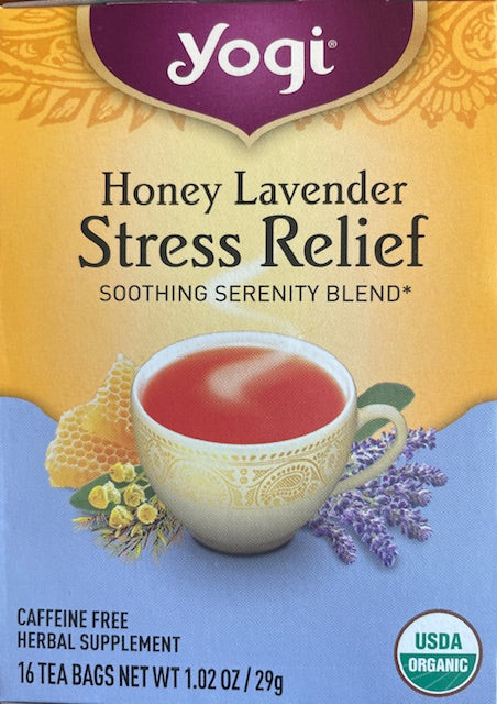 Herbal Tea Yogi Honey Lavender Stress Relief - Soothing Serenity Blend*