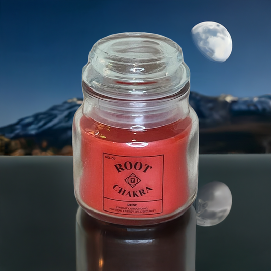 Root Chakra Soy Wax Rose Scented Candle