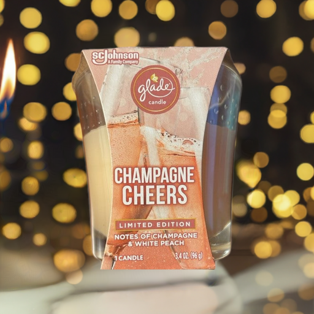 Glade Champagne Cheers Candle  Limited Edition