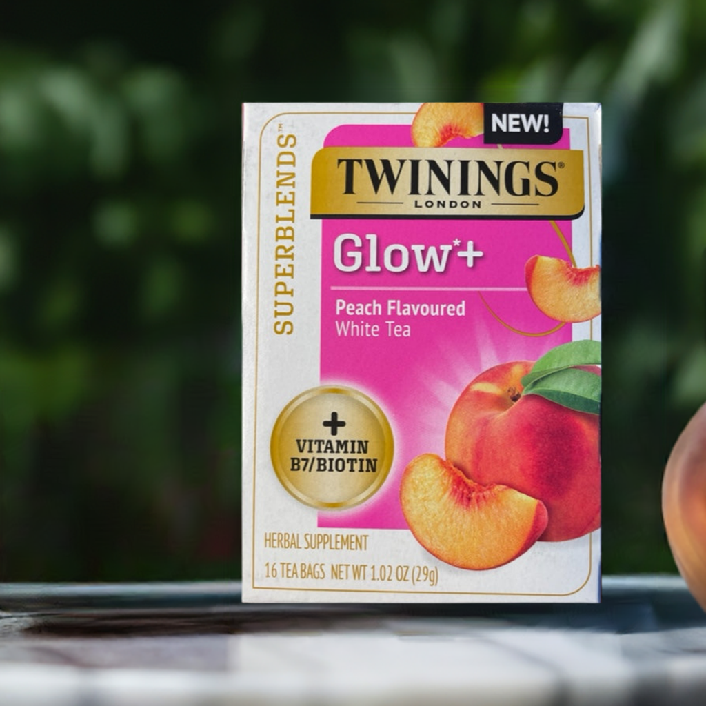 Herbal Tea Twining's of London Glow+ Peach Flavored White Tea