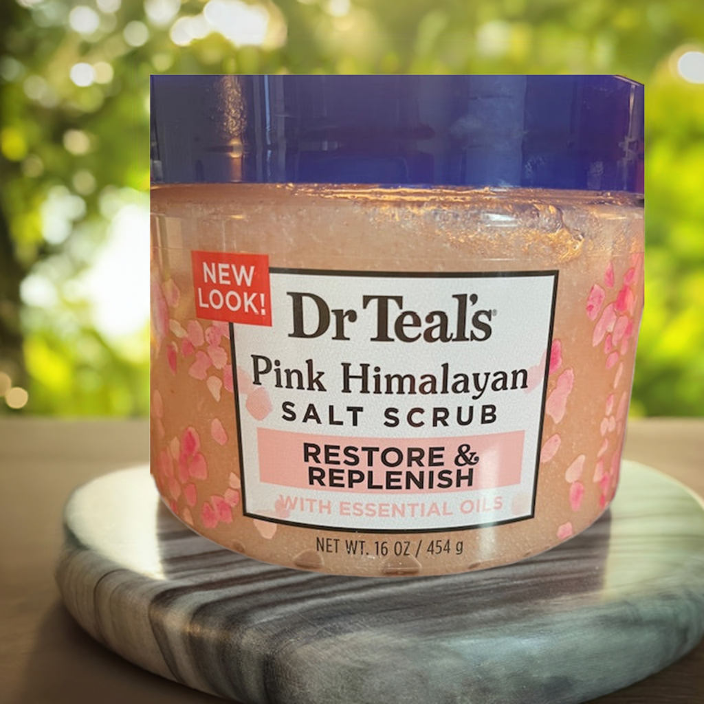 Dr Teals Pink Himalayan Salt Scrub Restore & Replenish with Essential Oils