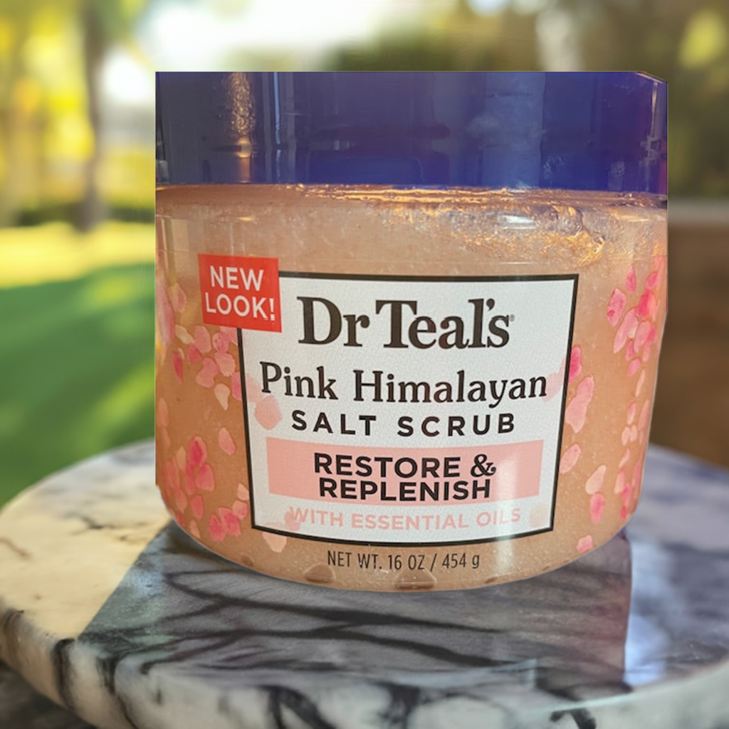 Dr Teals Pink Himalayan Salt Scrub Restore & Replenish with Essential Oils